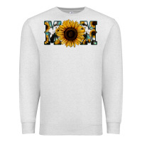 Oatmeal Heather Sunflower Cowhide Mom Premium Sweatshirt - Jasminsmagicworld