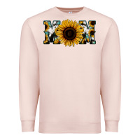 Pale Pink Sunflower Cowhide Mom Premium Sweatshirt - Jasminsmagicworld