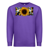 Purple Sunflower Cowhide Mom Premium Sweatshirt - Jasminsmagicworld