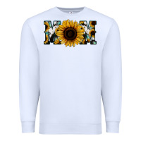 White Sunflower Cowhide Mom Premium Sweatshirt - Jasminsmagicworld