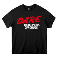 Black d.a.r.e Heavy Core Tee - linhVisuals