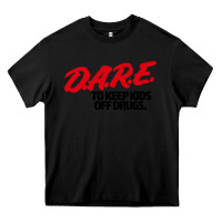 Black d.a.r.e Heavy Core Tee - linhVisuals