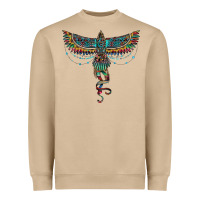 Mushroom aztec serape thunderbird Heavyweight Sweatshirt - RanaPortraitStore