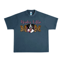 Midnight Navy Border Collie Mom Urban Heavy Tee - Jasminsmagicworld