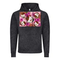 Vintage Black Guinea pig flowers Vintage Hoodie - Artiststas