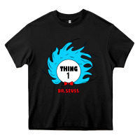 Black thing 1 Heavy Core Tee - linhVisuals