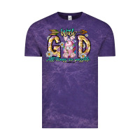 Cloud Purple With God All Things Are Possible Easter Day Vintage Tee - CowhideDigitalArt