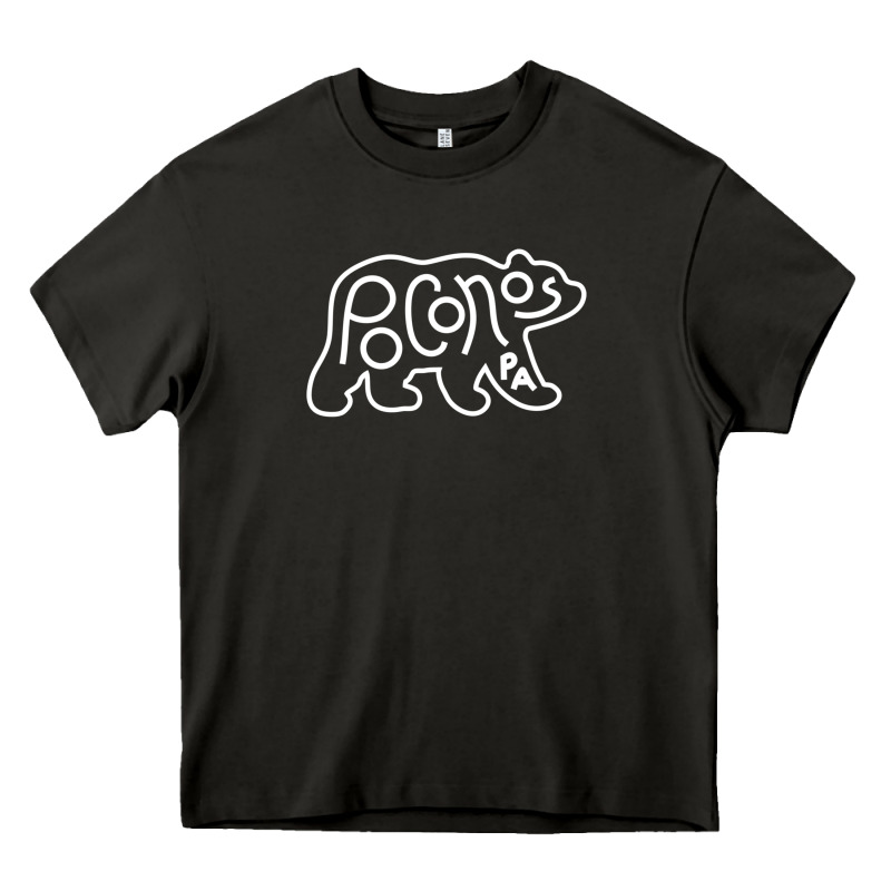Poconos Pennsylvania Pocono Pa Bear Travel Animal Heavy Core Tee by linhVisuals | Teevron