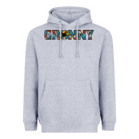 Heather Grey granny cowhide sunflower Heavyweight Hoodie - Jasminsmagicworld