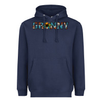 Navy granny cowhide sunflower Heavyweight Hoodie - Jasminsmagicworld
