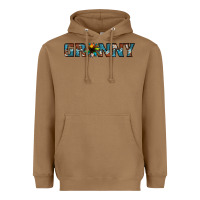 Toasted Coconut granny cowhide sunflower Heavyweight Hoodie - Jasminsmagicworld
