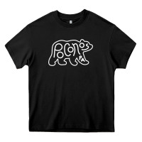 Black poconos pennsylvania pocono pa bear travel animal Heavy Core Tee - linhVisuals