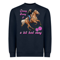 Navy classy sassy & a bit bad assy Heavyweight Sweatshirt - RanaPortraitStore