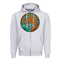 Heather Grey western pattern circle Zipper Hoodie - Jasminsmagicworld