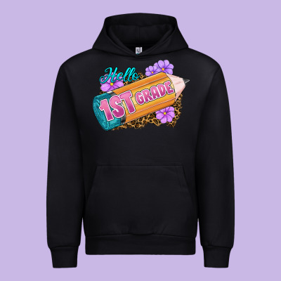 Hello 1st Grade Urban Hoodie Designed By Ranaportraitstore