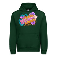 Forest Green Hello 1st Grade Urban Hoodie - RanaPortraitStore
