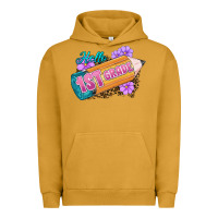 Pigment Peanut Butter Hello 1st Grade Urban Hoodie - RanaPortraitStore