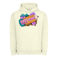 Pigment Pistachio Hello 1st Grade Urban Hoodie - RanaPortraitStore