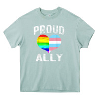 Arona proud ally lgbt rainbow heart gay pride month Heavy Core Tee - linhVisuals