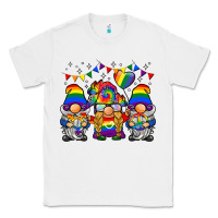 White lgbtq gnome Classic Tee - BarkalooDesign