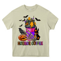 Mossy Horror Coffee Heavy Core Tee - FaDigitalArtStudio