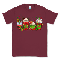 Burgundy christmas coffee cups Classic Tee - OliviaCreatesArt