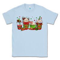 Dusty Blue christmas coffee cups Classic Tee - OliviaCreatesArt