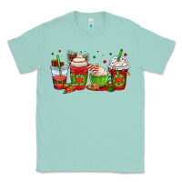 Seafoam christmas coffee cups Classic Tee - OliviaCreatesArt