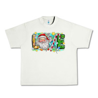 Pistachio Love Santa Urban Heavy Tee - CowhideDigitalArt