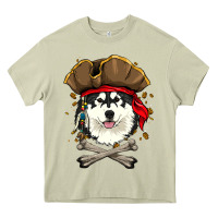 Mossy alaskan malamute pirate dog halloween Heavy Core Tee - linhVisuals