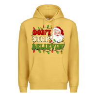 Antique Gold don't stop believin Premium Hoodie - BarkalooDesign