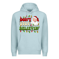 Blue Mist don't stop believin Premium Hoodie - BarkalooDesign