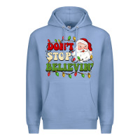 Colony Blue don't stop believin Premium Hoodie - BarkalooDesign