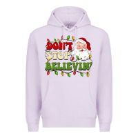 Lilac don't stop believin Premium Hoodie - BarkalooDesign