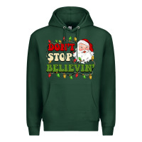 Sports Green don't stop believin Premium Hoodie - BarkalooDesign