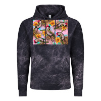 Cloud Black Baby monkey flowers Vintage Hoodie - Artiststas