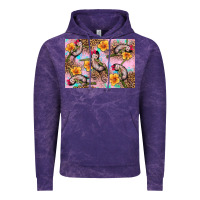 Cloud Purple Baby monkey flowers Vintage Hoodie - Artiststas