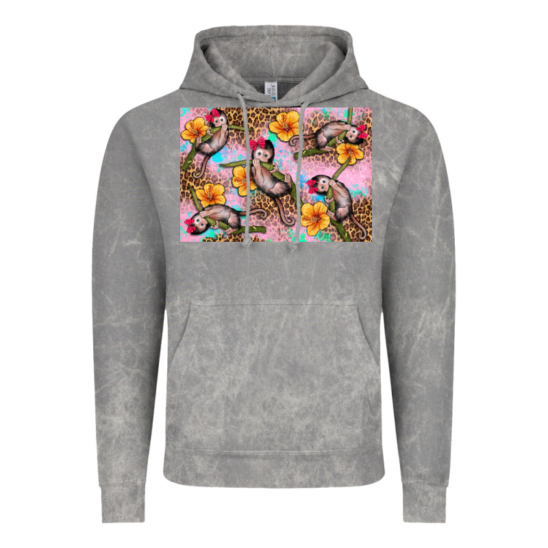Baby Monkey Flowers Vintage Hoodie by Artiststas | Teevron