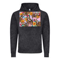 Vintage Black Baby monkey flowers Vintage Hoodie - Artiststas
