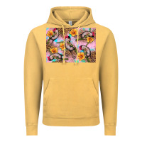 Vintage Mustard Baby monkey flowers Vintage Hoodie - Artiststas