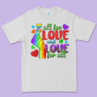 Western All For Love And Love For All Premium Tee Designed By Bundleandbundleshop
