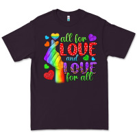 Plum Western All For Love And Love For All Premium Tee - BundleAndBundleShop