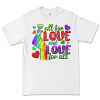 White Western All For Love And Love For All Premium Tee - BundleAndBundleShop