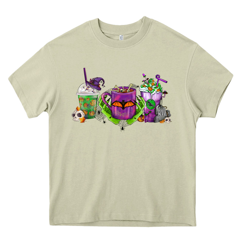 Halloween Coffee Cups Heavy Core Tee by FaDigitalArtStudio | Teevron