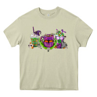 Mossy Halloween Coffee Cups Heavy Core Tee - FaDigitalArtStudio