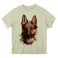 Mossy German Shepherd Heavy Core Tee - Jasminsmagicworld
