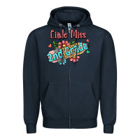 Navy little miss second grade Zipper Hoodie - Jasminsmagicworld