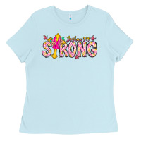 Baby Blue joshua strong Ladies Tee - CowhideDigitalArt