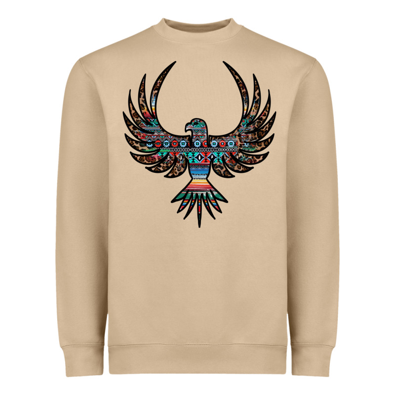 Aztec Leopard Thunderbird Heavyweight Sweatshirt by RanaPortraitStore | Teevron
