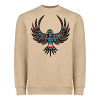 Mushroom aztec leopard thunderbird Heavyweight Sweatshirt - RanaPortraitStore